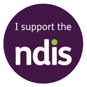 I support the NDIS badge 