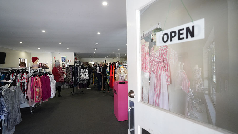 The Op Shop in Woodside is open